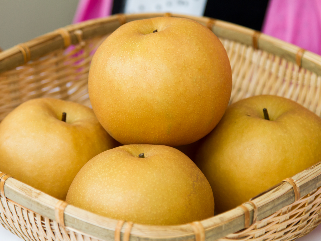 Asian Pears in Basket